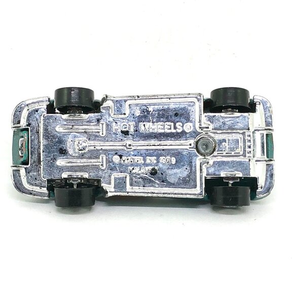 🦋 Hot Wheels Corvette Stingray split window 1979 teal blue orange crackle AS IS - Picture 13 of 16